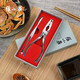 Pinces de crabe poilues en deux parties de crabe Zhang Xiaoquan, pics à éplucher le crabe, aiguilles mangeuses de crabe, ensemble de deux pièces, boîte-cadeau en acier inoxydable, outils mangeurs de crabe, deux crabes, deux crabes (coffret cadeau)