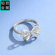 Gongzhan platinum bow ring for women, sweet style pt950 platinum index finger ring, live fashionable birthday gift for girlfriend, exquisite bow platinum ring, about 4.8-5 grams