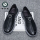 Woodpecker chef shoes men's labor protection shoes work shoes spring waterproof oil-resistant wear-resistant kitchen anti-slip shoes casual leather shoes men 6627 brown [New product promotion] - three-year warranty 39