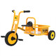 Tricycle de maternelle pour enfants Tricycle Baby Baby, Double Bicycle, les enfants peuvent apporter des carreaux et des femmes pour enfants légers 6189 Pipe ronde Double poutre Tricycle jaune + Roue en caoutchouc