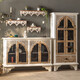 Kezhitu American Style Eingang Hall Dekorative Schrank Kunst geschnitzter Eingangschrank B & B Hotel Weinschrank Wohnzimmer Kreatives Festholz Speicher A1592 Kreativ geschnitzte Eingangschrank Ganzdekorationsrahmen Struktur Struktur