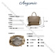 
ANYSMIC Bag Women's Bag Luxury Brand Handbag Women's 2025 New Fashionable and Versatile Large Capacity Shoulder Bag Women Elephant Gray