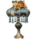 Guanxia European-style desk lamp bedroom bedside lamp warm and creative light luxury American retro modern night lamp wedding desk lamp living room YL9930 model large push button switch