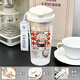 
KYODO Jingmeido Genshin Impact peripheral water cup Naxida water cup for girls with high appearance and portable tea making students cute straw BXAO15938 Ganyu Cool summer [500ML white]-painted printing