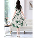 Vestido de seda de marca de alta gama OLJ para mujeres 2025 Summer Nuevo temperamento elegante y de moda Falda de encaje de seda de seda verde M