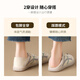 ZHR women's white shoes women's versatile real cowhide women's shoes lightweight and breathable student casual shoes for women A67N rice gray 37