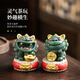 BOSSY Forbidden City Style Cultural Creation Lucky Stone Lion Pair Lucky Fortune Creative Arts and Crafts Ornament Company Personal Souvenir Pair Lucky Fortune Pair Gold + Base + Gift Box