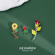 Sunflower Rose Brooch Medal Japanese Badge Cute Winner Decorative Pin Graduation Accessories Gift Rose