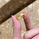 BMOI Old Phoenix 999 Gold Pure Gold 5G Gold Cat's Eye Ring Women's Sparkling Surface 24K Pure Gold Ring Ring Cat's Eye Ring No. 7