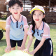 芮梦华小学生夏装校服儿童运动班服毕业演出园服 6623红色 男款(短袖+短裤) 100