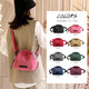 Kangaroo women's rusty bag new 2025 nylon canvas bag small shell bag fashionable and versatile casual one-shoulder crossbody bag black