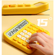 M&G Stationery Soft-touch Keyboard Desktop Calculator Fashion Calculator Student Calculator Lemon Yellow ADG981G4