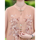 Yu sen yi Fat Mom Sommerkleid plus Fett plus großer Cheongsam Sommer mittleren Alters und älteren Temperament Chiffon Rock 6629 Pink Lotus Pulver 4xl empfohlen 140150jin [Jin gleich 0,5 kg]