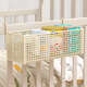 Cuna de cuna Cuna de bebé Cuna de almacenamiento de almacenamiento Cesta colgando Pañales Baby Diapers Basks Banks de almacenamiento de la cerca Bolsas colgantes de colgación de crema intensificada 4 corbata