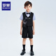 Romon Boy Suit Piano Performance anfitrión Nuevo traje de estilo chino Vestido infantil Negro 120