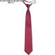 North Martin high-end red wedding zipper tie men's shirt knot-free easy-to-pull lazy high-end Qiji red