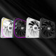 Fish Nest ARGB 5V3 pin thin 9CM desktop computer case 9215 cooling fan 4pin temperature control can be connected in series 8015 thin fan black without light temperature control