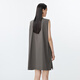 Jnby/Jiangnan Buyi 25 Sommer Neues chinesisches Kleid gerade ärmellose runde Hals weich und bequem 5p5g13570 255/Grüner Kaffee M.