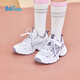 361 Kinderschuhe für Mädchen -Sneaker 2025 Herbst Millennial Style Polishing High Elastic Spleißen Retro lässige Schuhe Purple 38