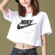 耐克（NIKE）短款运动短袖女夏季休闲T恤宽松上衣纯棉半袖BV6176 粉色/HM4621-675 纯棉短款  L 100-120斤