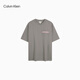 Calvin KLEINCKJEANS25 Frühherbst neuer Männer lässig Festkörperbrief drucken reine Baumwolle Lose kurzärmelige T-Shirt 4RC829G L1X-ICE Amber Green S