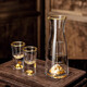 Chinuo Yipin Jiangshan Jinshan gold foil crystal white wine cup divided into jug 1 pot 1 cup household set creative small wine glass 1 pot 2 cups