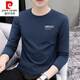 
Pierre cardin knitted high-quality long-sleeved T-shirt for men in autumn 2025 new base shirt for men in spring and autumn with ice-soft silk round neck 9209 carbon ash M Recommended 70-90 Jin [Jin equals 0.5 kg]