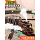 
Qianbaijia children's electric remote control retro steam train toy track car set simulated railroad EMU model boy bridge cross-steam train [99*216cm] remote control + electric - dual mode - gift box [recharge