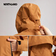 Nuoshilan [Poplar Euphratica 3.0] 25 Automne et hiver Nouveaux hommes et femmes extérieurs Randonnée et alpinisme imperméable et perméable à l'humidité trois-uns-vent Amber Yellow-11e Femmes 165