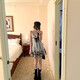Running Sisters Runaway Sisters Real Shot 2025 Summer Corean Version de la série Sequin Hollow Strap Suspender Robe Design Long Jirt Suit Femme Top 9902 S