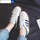 阿迪达斯 （adidas）日本直邮三叶草德训鞋女夏季新款小白鞋子男运动鞋SAMBA复古板鞋 IH4882/主图款 38.5