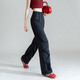 
TonLion 2025 summer women's work pants thin loose pleated straight casual pants