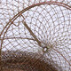 Outdoor portable metal fish protection net fishing net pocket fish cage folding stainless steel wild fishing sea fishing cage fishing net 45cm 0.72m sea water available (304 stainless steel wire)
