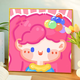 
Yonghuan cute little pony and Baoli surrounding digital oil painting DIY fill coloring children's hand-painted cartoon cartoon oil hy14079 20x20cm thick solid wood inner frame Highlight pigment + professional oil canvas + multiple brushes + wall hanging accessories