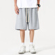 
Jeanswest heavy shorts men's 2025 new summer loose casual versatile five-match pants make you look taller and slim straight sports mid-sports pants light rice (free pants with lower left in front) L 175/(weight 120-140Jin [Jin equals 0.5 kg])