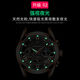 Swiss watch men's fully automatic mechanical watch luminous waterproof student youth sports trendy quartz watch 6198 steel belt silver case black surface