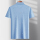 Hailan special offer daddy suit summer lapel ice silk short-sleeved T-shirt for middle-aged and elderly men thin T-shirt for elderly people half-sleeved ice silk-9851 green real pocket 3XL 56/185