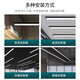 BEYZKled长条型办公灯台球桌球厅氛围吊灯理发店教室超市方通专用灯 高亮-吊线款12015cm黑壳48w