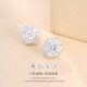 Pendientes de circón Super Flash de moda para mujeres inspires reales chapados en oro reales 925 Pendientes de aguja de plata fabricante al por mayor AC-1047 cobre + oro real chapado en chapado