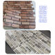 Retro imitation brick 3D wall sticker self-adhesive thickened household decoration and renovation wallpaper rental house to protect against ugliness and moisture-proof pastoral style fancy 82-1049 [30x30 cm]