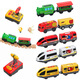 TBKJOYS Remote contrôle à haut débit Train électrique compatible avec la piste de camion à distance de télécommande pour enfants (boîte de couleur