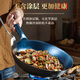 Yan Blacksmith Zhangqiu wok iron pot uncoated wrought iron pot household cooking pot not easy to stick old-fashioned gas stove has opened the pot 32cm