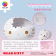 3D-JP Sanrio Hello Kitty Ornamente für das 50-jährige Jubiläum Trendy Toys 3D Dreidimensionales Puzzle Geschenk für Mädchen Retro Future (F1047)