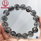 Cool Dixiang collects natural Brazilian black hair crystal bracelet clear and smooth hair black crystal hair titanium crystal men and women zodiac year bracelet 9227 black hair crystal