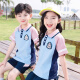 芮梦华小学生夏装校服儿童运动班服毕业演出园服 6623红色 男款(短袖+短裤) 100