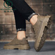 Zapatos para hombres de Woodpecker 2025 NUEVA Autumn Workwear Boots Martin Boots Men's Low Top Casual Shoes Sombrá de suela suave Zapatos de moda 9903 Brown 39