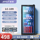 Amoi Ice Bar Freezer European Style Constant Temperature Wine Cabinet Hotel Home Living Room Refrigerator Mini Small Single Door Office Fresh Display Sample Tea Beverage Medicine Cabinet Fully Refrigerated + Blue Light Lamp Level 1 Energy Efficiency 109 Liters
