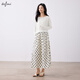 Eifli (eifini) Eifli round neck loose lazy style long sleeve pullover knit sweater for women thin top for women 2025 summer new style beige S 80-110Jin [Jin equals 0.5 kg]