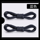 Leather shoe laces waxed round black thin shoelace rope men's and women's Martin boots business casual British long and short black-1 pair 60CM