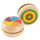Mai yi traditionelle hölzerne Kinder Yoyo Grundschule Yoyo Toy Yoyo Kleine Geschenke für Jungen und Mädchen im Freien aus Massivholz Yoyo 3-teiliger (Regenbogen + Windmühle + Rot